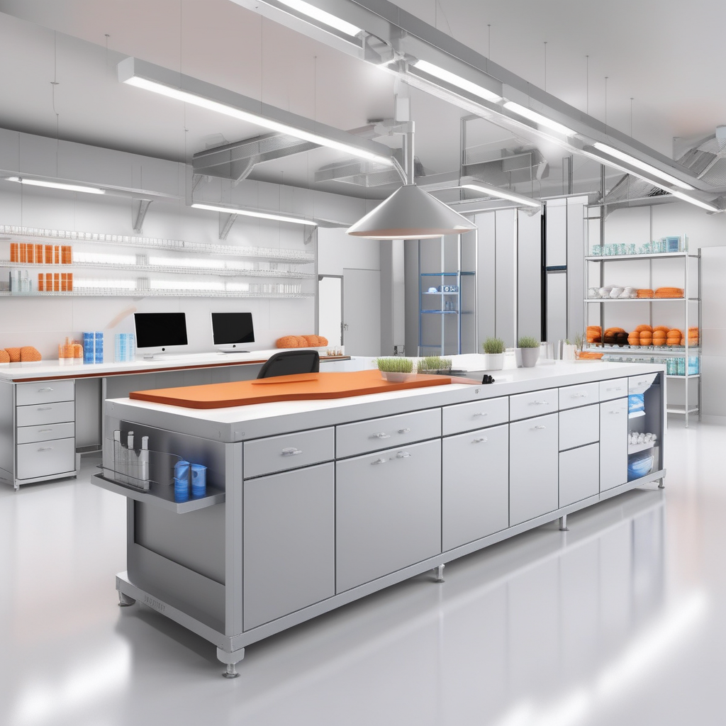 Modern apparel production facility with contemporary equipment and professional workforce
